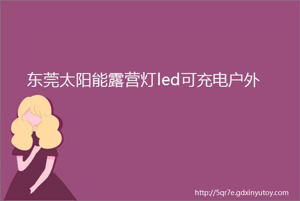 东莞太阳能露营灯led可充电户外