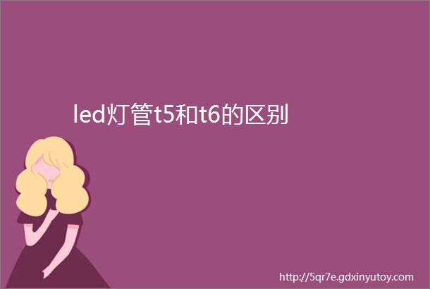 led灯管t5和t6的区别