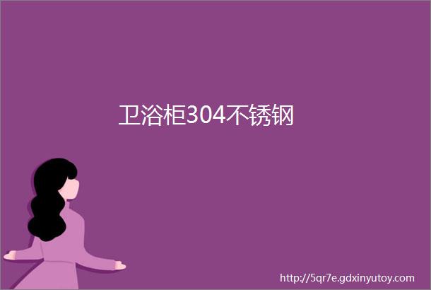 卫浴柜304不锈钢