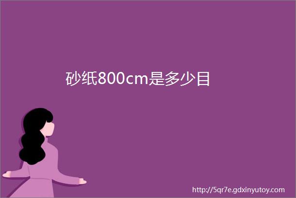 砂纸800cm是多少目