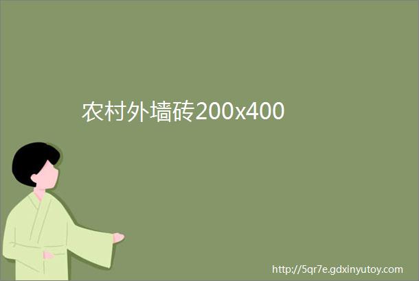 农村外墙砖200x400