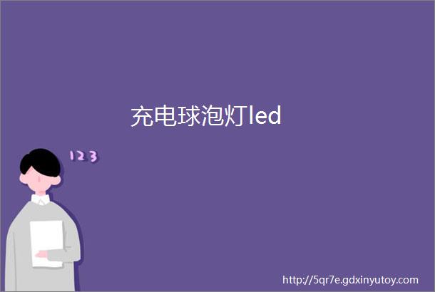 充电球泡灯led